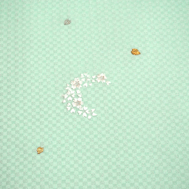 刺繍入り小紋