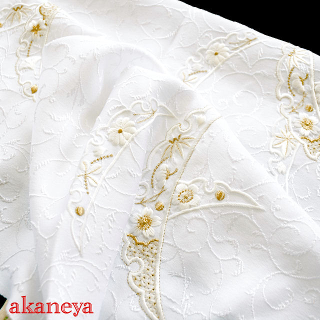 帯揚げ　留袖　唐織　UVカット　防汚　撥水