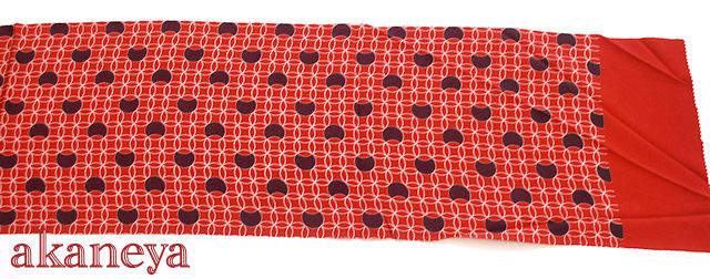 帯揚げ　正絹　小紋　紬用