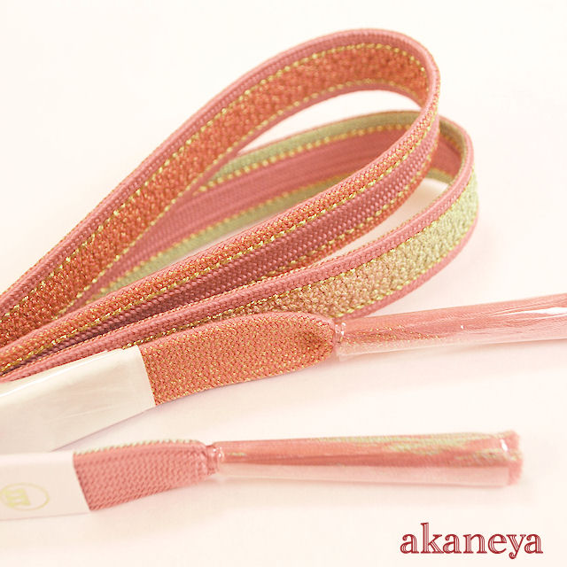 帯締め 〆 ピンク色 訪問着 色無地用 送料がお得なクリックポスト可