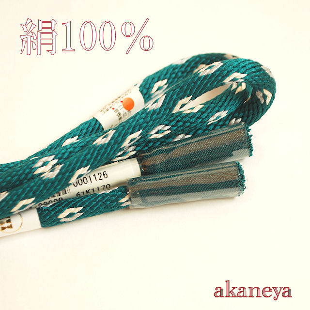 帯締め　〆　丸　おしゃれ着用　ブルー