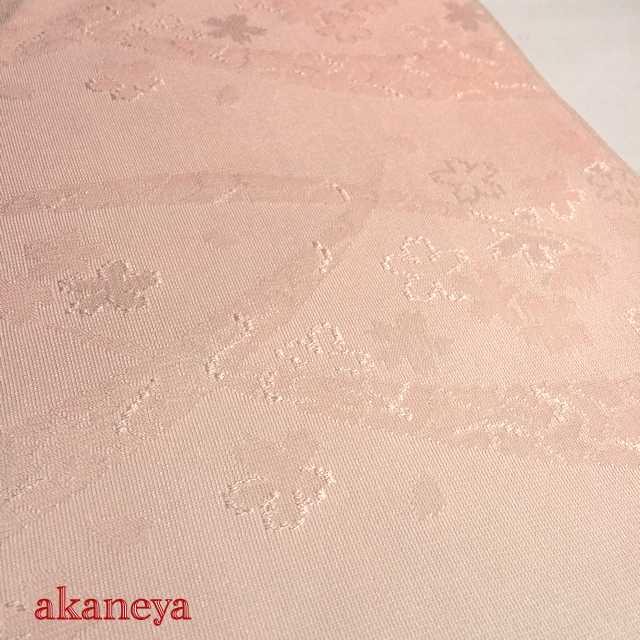 夏の帯揚げ　薄いピンク