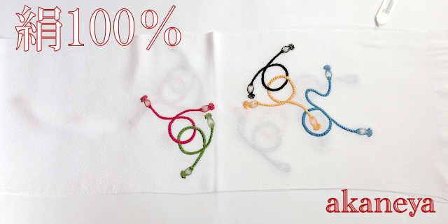 縮緬　刺繍　オリンピック