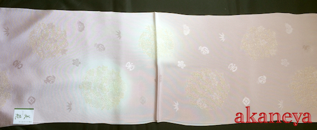 帯揚げ　正絹　礼装用　薄色　紫　ピンク