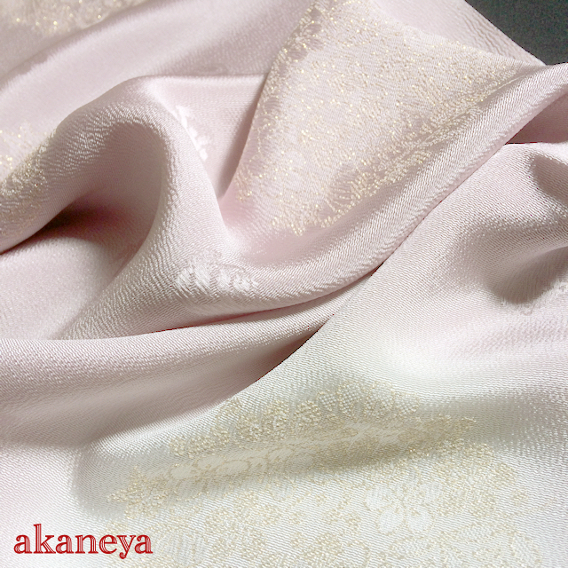 帯揚げ　正絹　礼装用　薄色　紫　ピンク