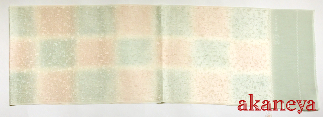 帯揚げ　正絹　ブルー　ピンク