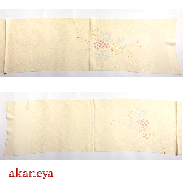 帯揚げ　正絹　葡萄　絞り