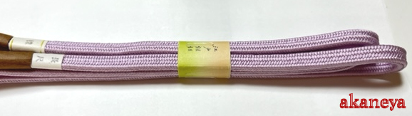 帯締め　帯〆　紫色　3337