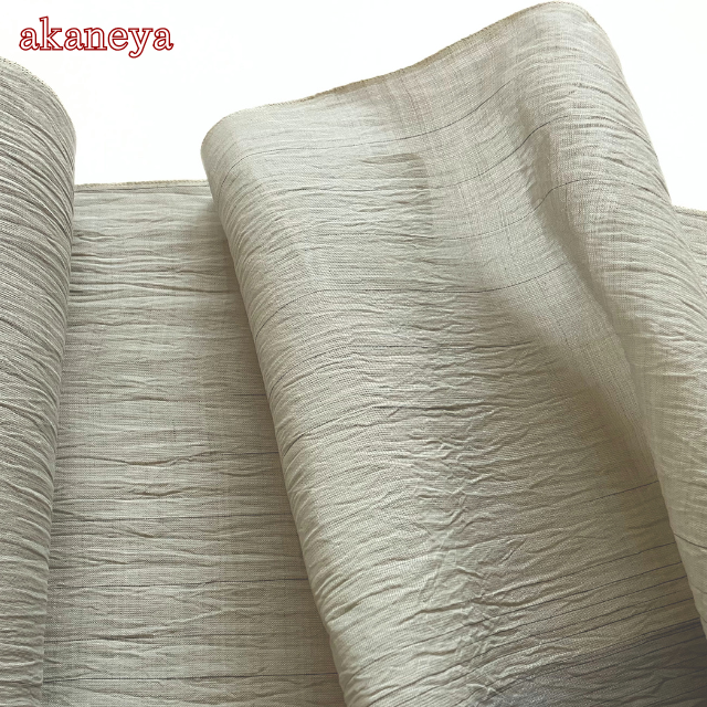 小千谷ちぢみ 大蔵ざらえセール】 ○【小千谷縮×田畑絞り】 板締め絞り小千谷ちぢみ