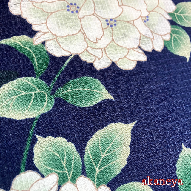 浴衣 反物 綿紅梅 綿100% 花