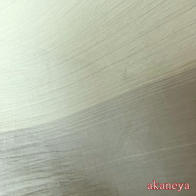 本場小千谷ちぢみ　小千谷縮　ちぢみ　薄緑　くすみ系