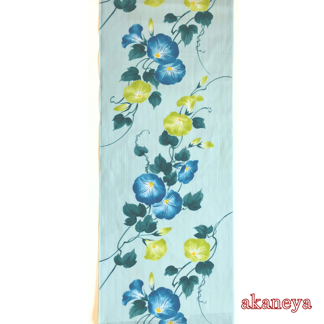 浴衣 反物 綿100% IKS COLLECTION 朝顔 あさがお