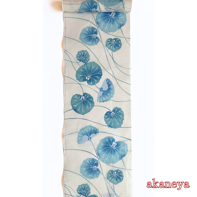 浴衣　ゆかた　IKS COLLECTION　ボタニカル　絽　綿麻