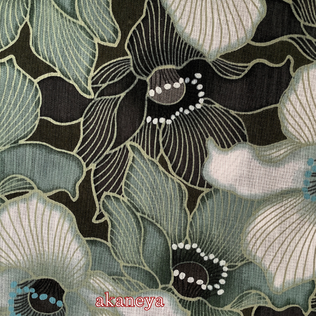 浴衣　ゆかた　反物　綿麻　知多木綿