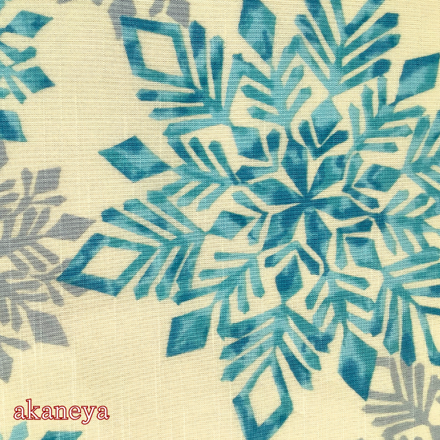 浴衣　ゆかた　反物　優華壇　綿　雪の結晶