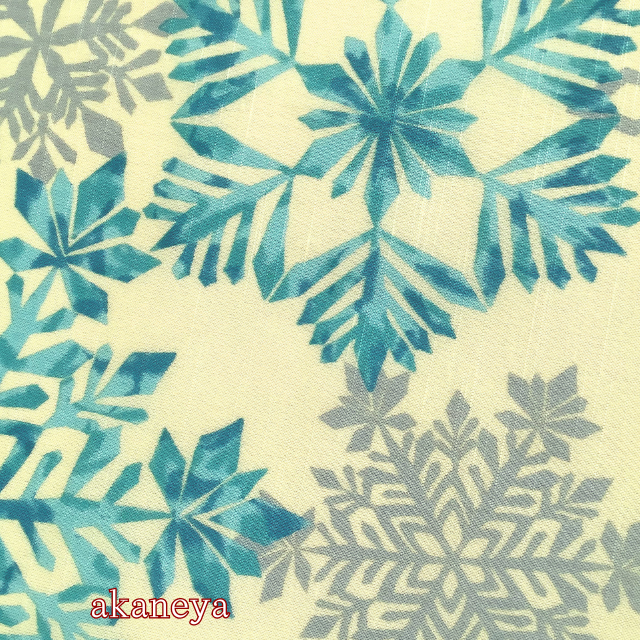 浴衣　ゆかた　反物　優華壇　綿　雪の結晶